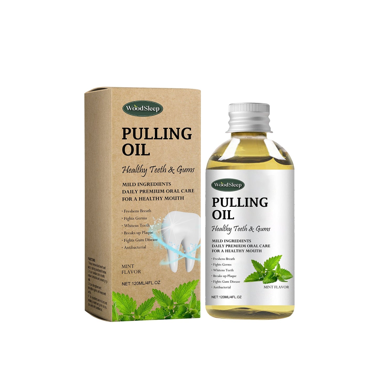 Bain de bouche en noix de coco Woodsleep pour une haleine fraîche