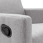 Chaise à bascule rembourrée moderne pour nursery - Gris