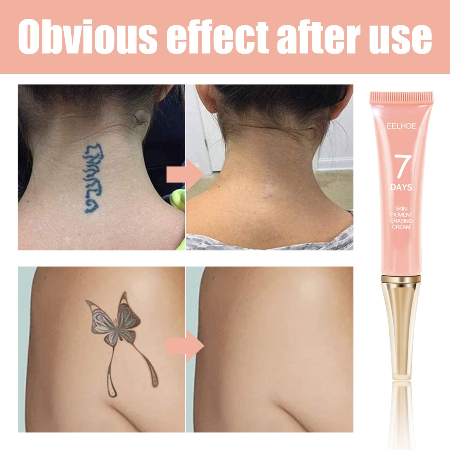 Print Remover, Plant Essence Tattoo Fade Fading Clean And Lighten Eyeliner Cleaning Cream - Korvel