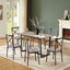 7 Pieces Dining Set 7-Piece Kitchen Table Set Perfect for Kitchen Breakfast Nook - Korvel