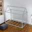 Metal House Shape Platform Bed - Twin Size
