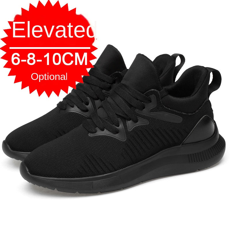 Men's shoes breathable men's casual shoes invisible height increasing shoes mesh sports shoes - Korvel