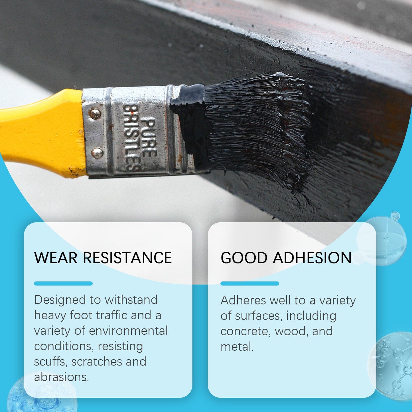 Multi-Purpose Waterproof Floor Paint - Quick-Drying Metallic Finish