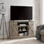 Farmhouse Classic Media TV Stand Antique Entertainment Console for TV up to 50" with Open and Closed Storage Space - Korvel