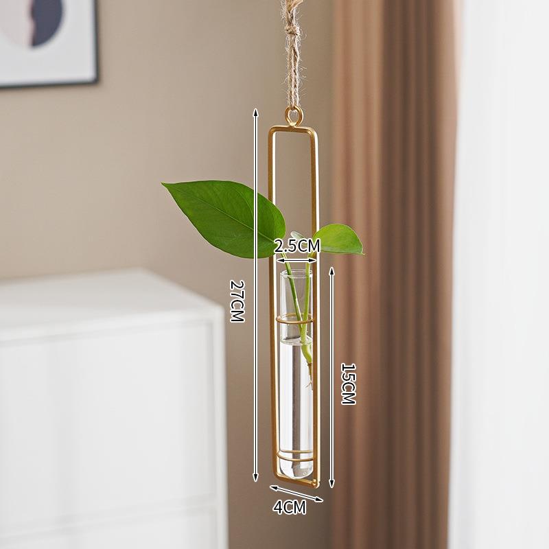 Jarrón Hidropónico de Vidrio Estilo Escandinavo para Decoración Creativa