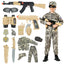 Ensemble de costume d'armée Kodvinp pour enfants - Déguisement militaire