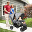 Foldable Lightweight Double Baby Stroller - Gray