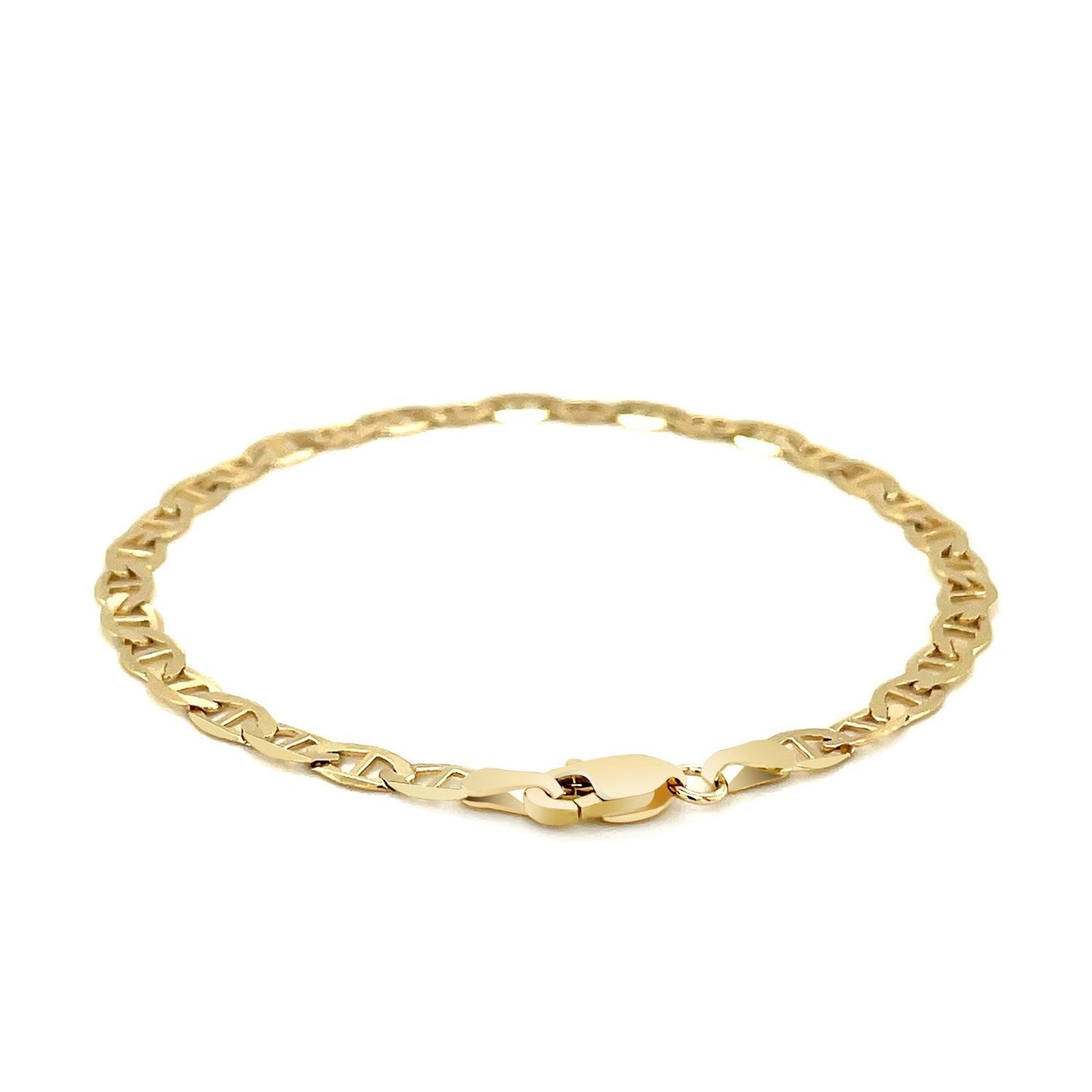14k Yellow Gold Mariner Link Bracelet - 4.5mm Width