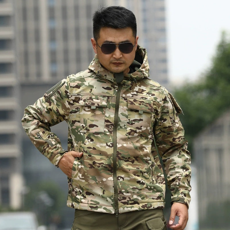 Camouflage Shell Jacket for Outdoor Sports