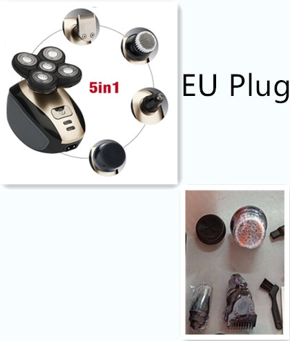 Rasoir Électrique Multifonction 5-en-1 pour Hommes