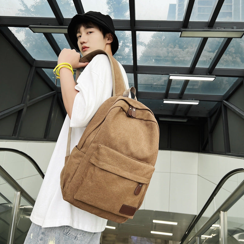 Mochila de Lona Premium para Viajes al Aire Libre