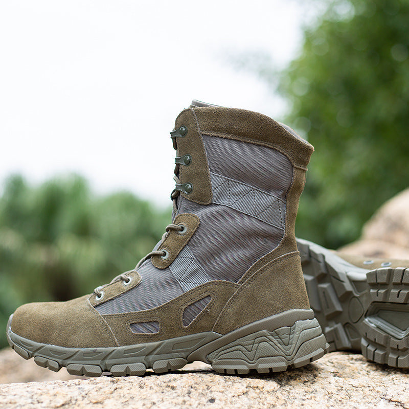 Bottes de combat désert pour hommes, hautes et d'extérieur