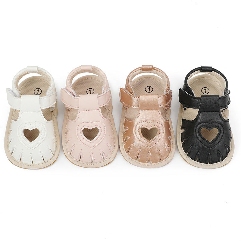 Newborn Summer Sandals Rubber Sole Breathable Shoes Princess Shoes Toddler Shoes Baby - Korvel