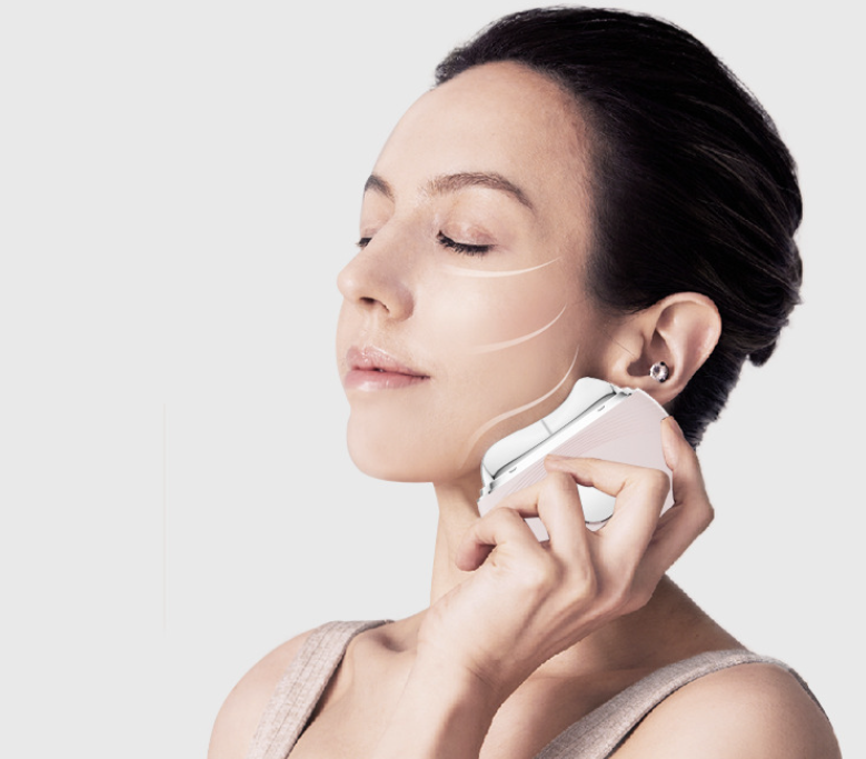 Electric Facial and Neck Massage Device with EMS Technology