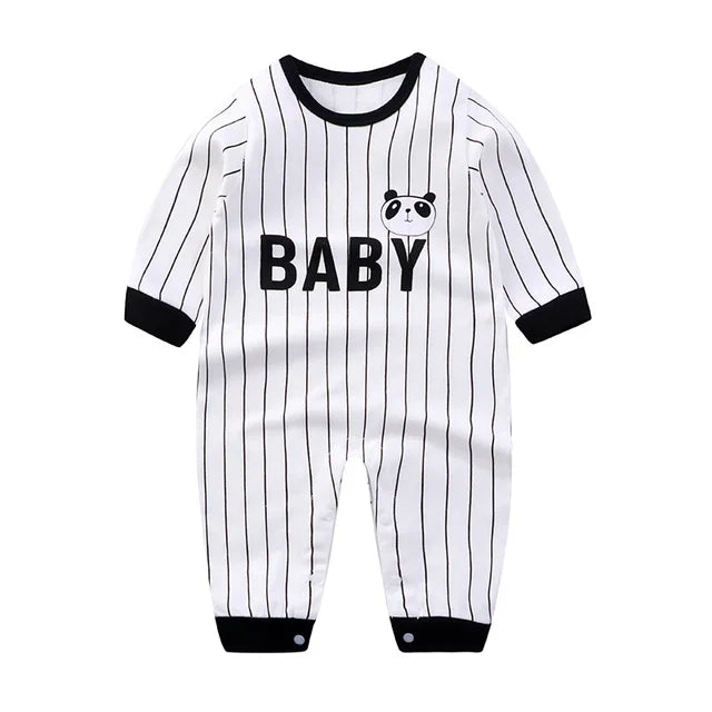 2024 Spring Autumn 0-2 Years Old Baby Romper Baby Jumpsuit Boys Girls Long-sleeved Trousers Newborn Romper Climbing Clothes - Korvel