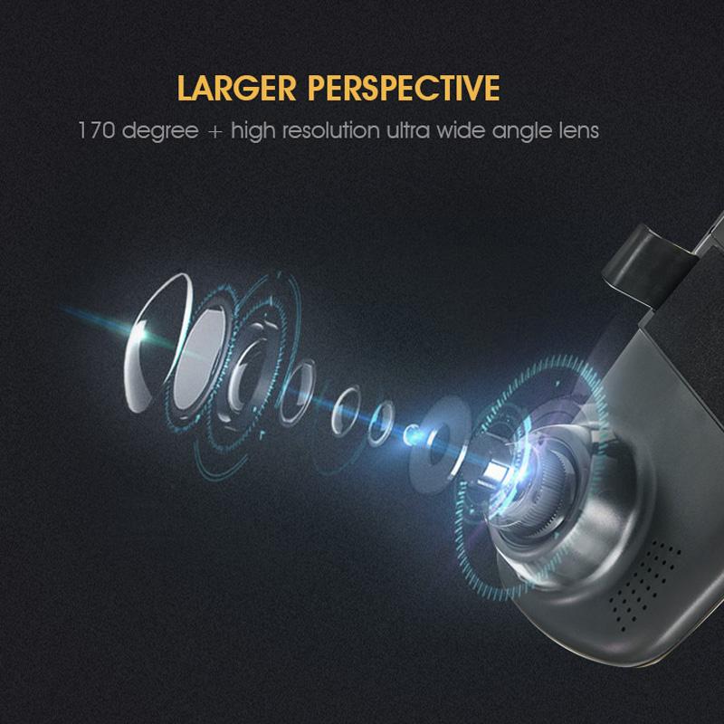ANLUD Car Camera DVR Dual Lens Dash Cam Rear View Mirror Auto Video Recorder GPS Detector - Korvel