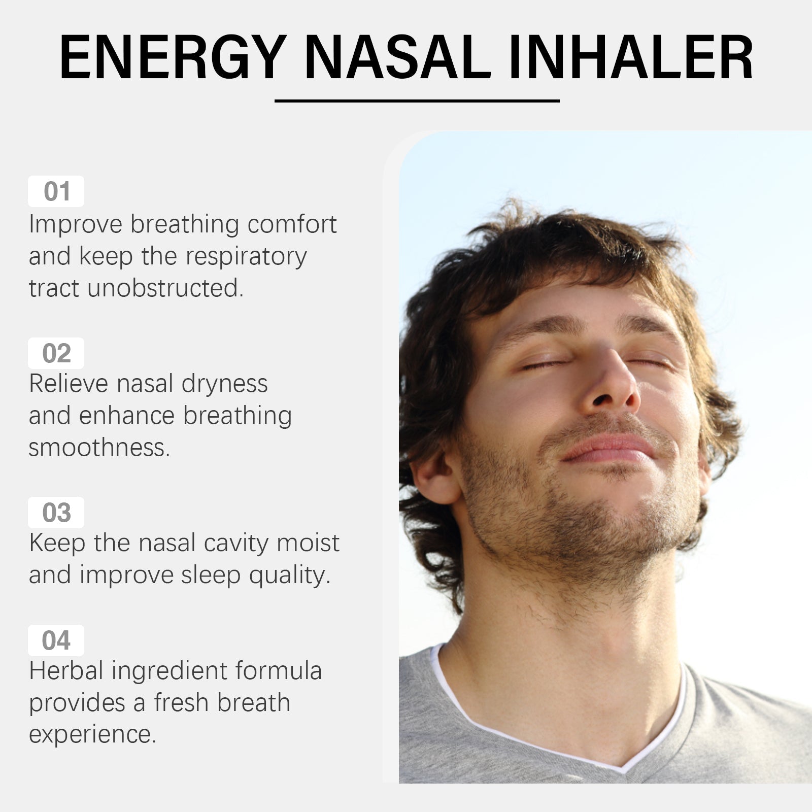Herbal Inhaler Gently Cleans The Nose And Relieves Discomfort With A Light Nasal Treatment Stick - Korvel