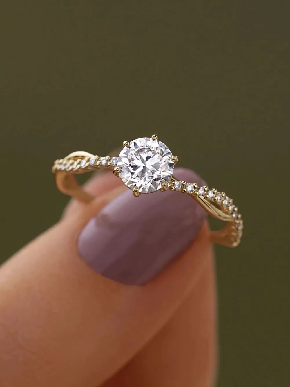 925 Sterling Silver Inlaid Zircon Ring - Korvel
