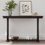 48-Inch Rustic Vintage Console Table --- Farmhouse Style Entryway Table with Open Shelf and Sturdy Construction  (Espresso) - Korvel