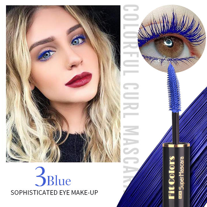 Fit Colors Double-Head Color Mascara Thick Curling Waterproof Not Smudged Multi-White Eyebrow Mascara - Korvel