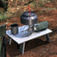 Black Lightweight Portable Folding Ultralight Roll Up Mini Aluminum Picnic Camping Table Foldable For Outdoor Hiking - Korvel