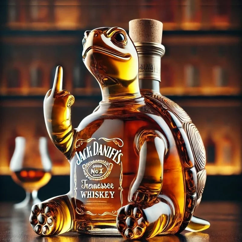 10Oz Funny Middle Finger Duck/Turtle/Dog Whisky Glass Decanter – Bar/Office/Home Decor. - Korvel