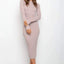 Robe Pull Élegante Femme Sans Dos avec Nœud