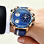 Lige Business Electronic Watch Dual Display Multi Function Low Cost Watch Men's Sports Waterproof Watch - Korvel