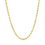 Collier en chaîne en or jaune 14 carats de 2,5 mm avec taille de diamant