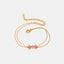 Stainless Steel Zircon Bow Bracelet - Korvel