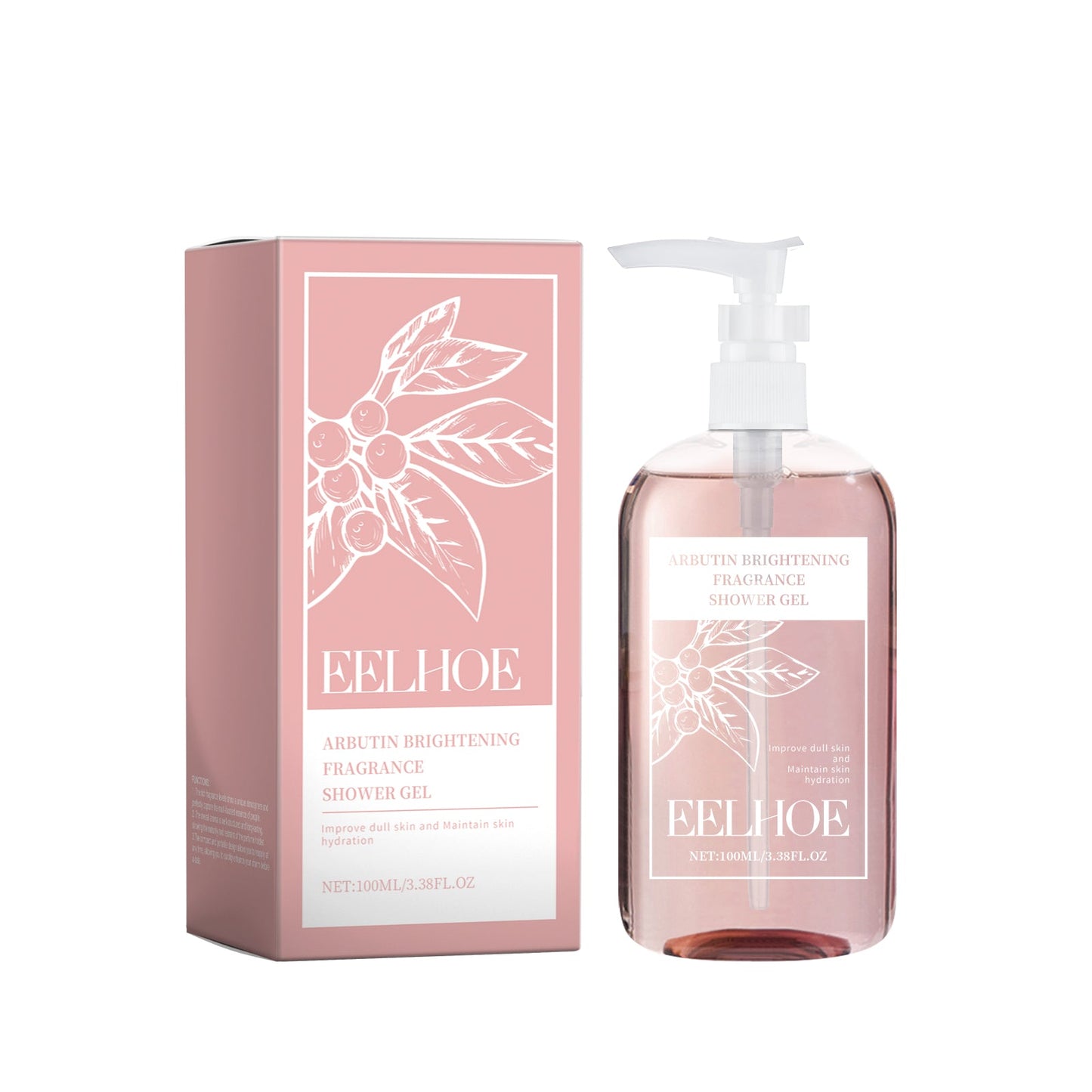Arbutin Shower Gel Fragrance Fresh And Gentle Clean Skin Exfoliating Nourishing Skin Care Shower Gel - Korvel
