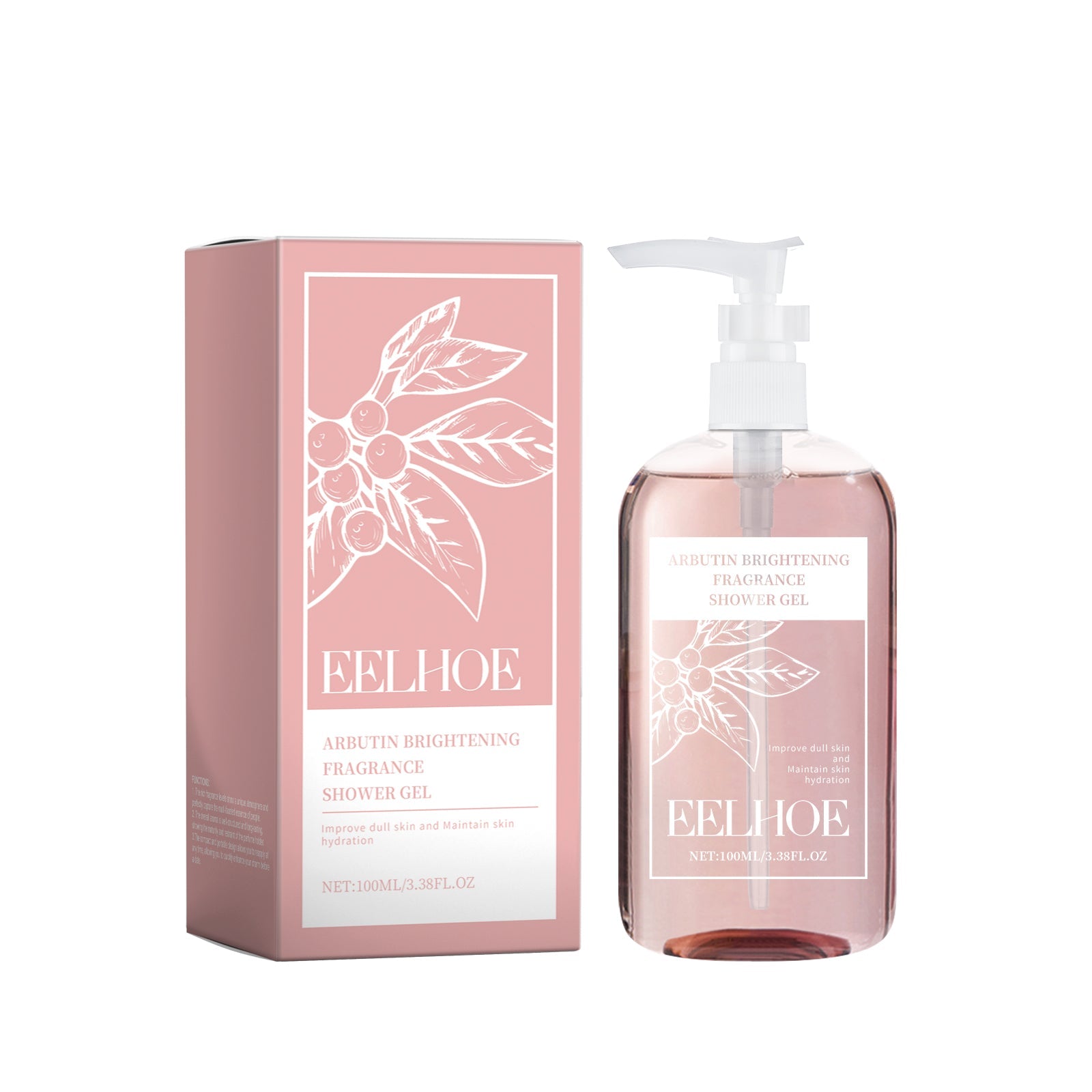 Arbutin Shower Gel Fragrance Fresh And Gentle Clean Skin Exfoliating Nourishing Skin Care Shower Gel - Korvel