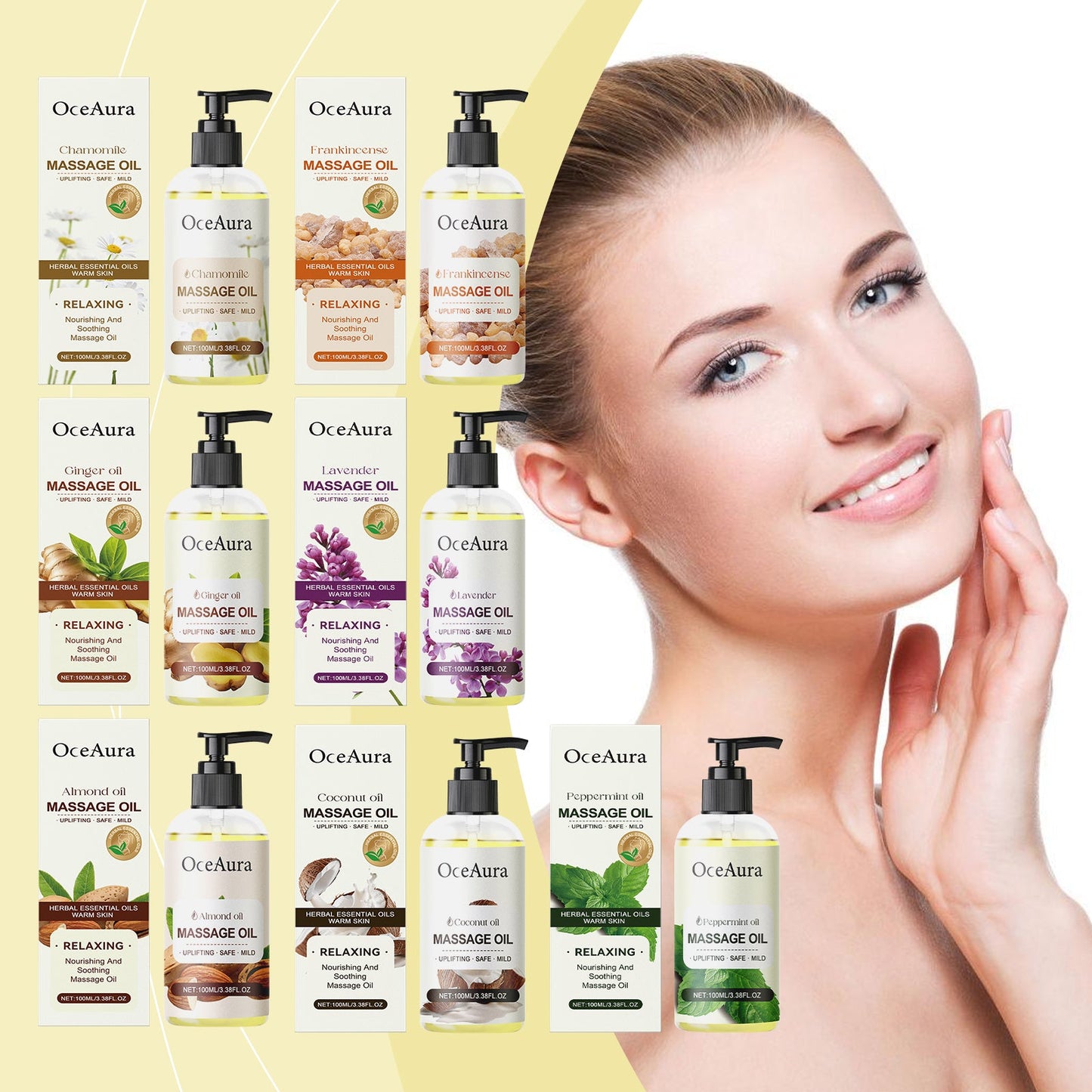 Almond Body Essential Oil Hydrating And Moisturizing Body Moisturizing Massage Essential Oil - Korvel
