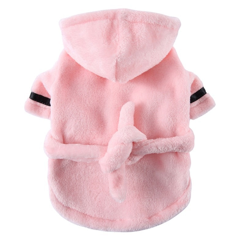 Pet Bathrob Dog Pajamas Sleeping Clothes Soft Pet Bath Drying Towel Clothes winter Warm pajamas for Puppy Dogs Quick Drying - Korvel