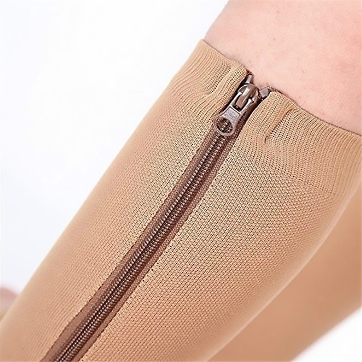 Calcetines de compresión unisex con cremallera - Delgados y elásticos