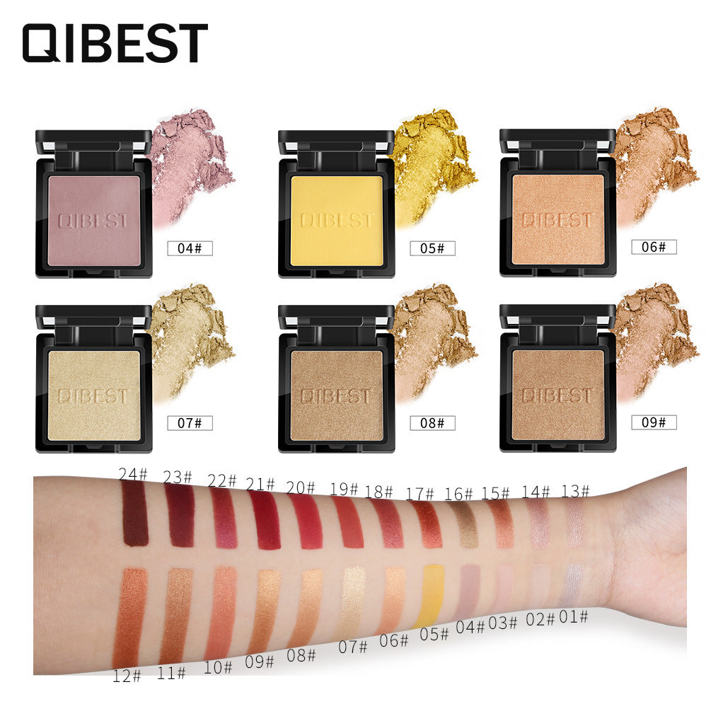 Paleta de Sombras Mate Perlescentes Monocromáticas QIBEST