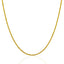 Cadena de Cuerda Sólida de Oro Amarillo de 14k 1.25mm