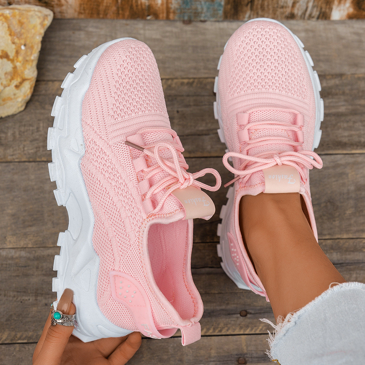 Flyknit Mesh Women's Breathable Casual Sneakers