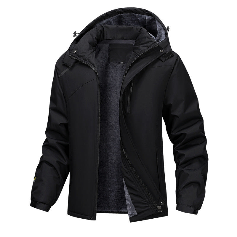 Manteau à capuche chaud grande taille pour hommes