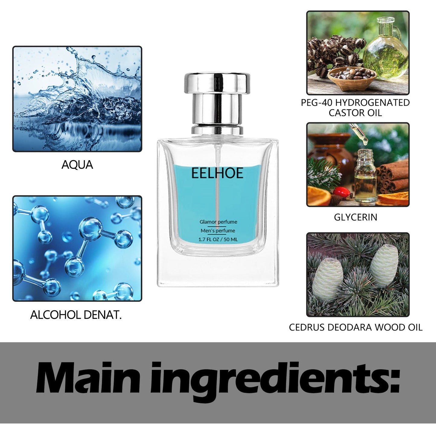Glamor Perfume, Refreshing Mild Not Pungent Long - Lasting Fragrance Natural Fragrance Dating Niche Perfume - Korvel