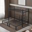 Twin over Twin & Twin Bunk Beds for 3, Twin XL over Twin & Twin Bunk Bed Metal Triple Bunk Bed, Black - Korvel