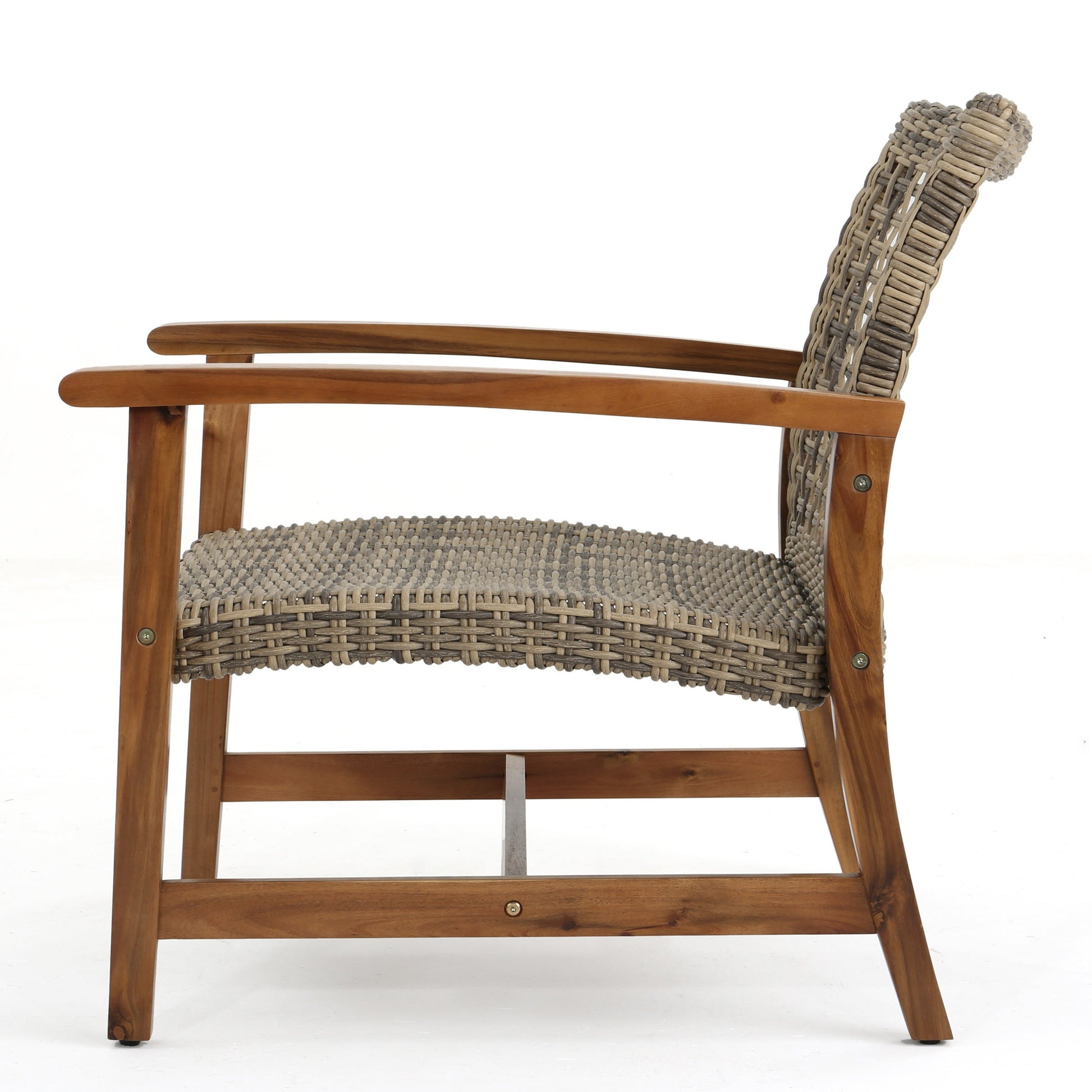 HAMPTON WOOD + WICKER CLUB CHAIR ( set of 2) - Korvel