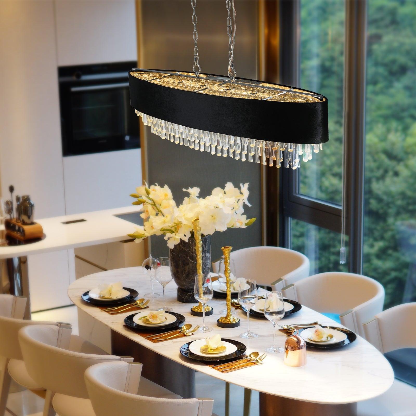 Modern Crystal Chandelier for Living-Room Cristal Lamp Luxury Home Decor Light Fixture - Korvel