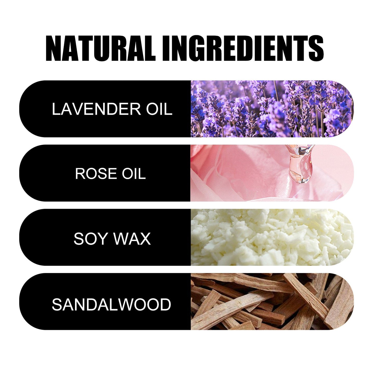 Natural Aromatherapy Candle for a Romantic Atmosphere