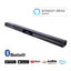 Barra de sonido Bluetooth Premium Supersonic de 37" con control por voz