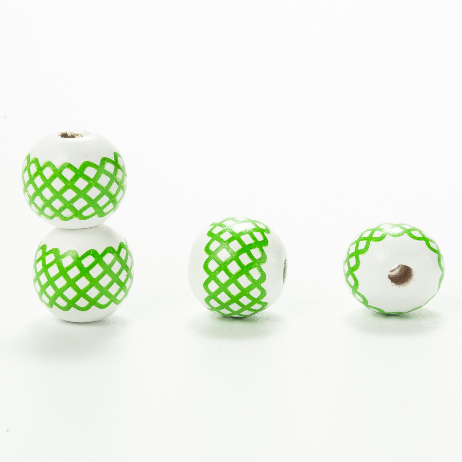 10pcs Irish Festival St. Patrick's Day Colorful Wooden Beads DIY Accessories - Korvel