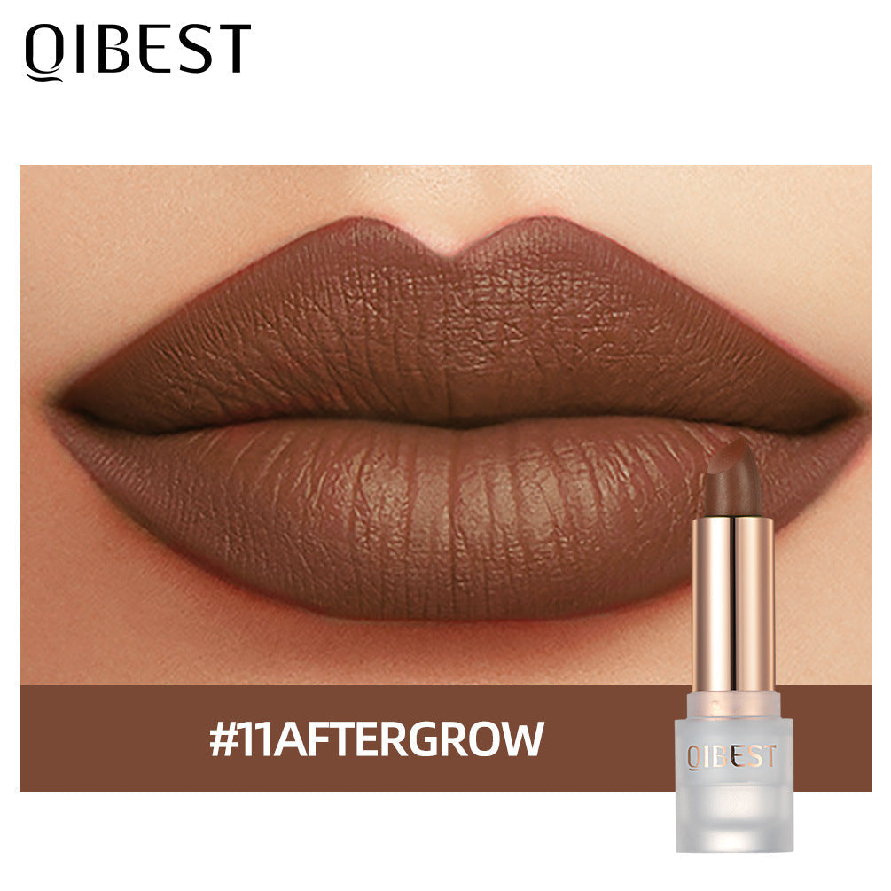 QIBEST Labial Mate de Terciopelo - Color de Larga Duración