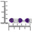 9.56 Carat Genuine Amethyst & White Diamond Sterling Silver Bracelet