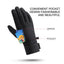 Outdoor warm cold windproof riding gloves touch screen windproof and anti-skid women's velvet full finger gloves - Korvel