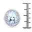 Bague en argent sterling avec topaze bleue et tanzanite de 7,41 carats